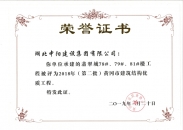 翡翠城78#、79#、81#樓工程榮獲2018年（第二批）黃岡市建筑結(jié)構(gòu)優(yōu)質(zhì)工程